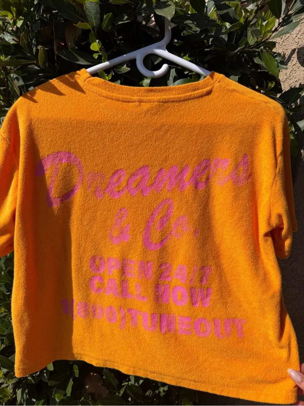 Ascot and Hart California Matching set Yellow Terry Set with Pink Script